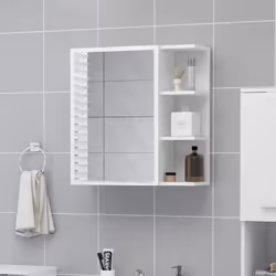 Ajoutez une touche d’esthétisme dans votre salle de bain avec cette armoire à miroir, qui ajoute un style contemporain à n’im ...