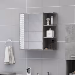 Ajoutez une touche d’esthétisme dans votre salle de bain avec cette armoire à miroir, qui ajoute un style contemporain à n’im ...