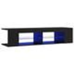 vidaXL Meuble TV avec lumières LED noir 135x39x30 cm - TU