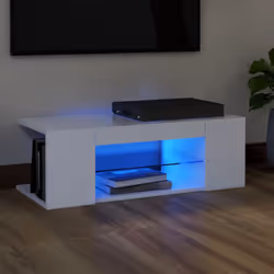 Description générale Avec un design à la fois tendance et pratique, ce meuble TV avec éclairage LED deviendra certainement un ...