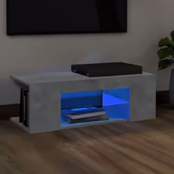 Description générale Avec un design à la fois tendance et pratique, ce meuble TV avec éclairage LED deviendra un point centra ...