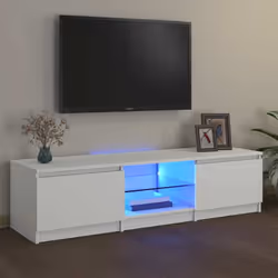 Description générale Avec un design à la fois tendance et pratique, ce meuble TV avec éclairage LED deviendra un point centra ...