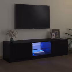 Avec un design à la fois tendance et pratique, ce meuble TV avec éclairage LED deviendra certainement un point central de vot ...