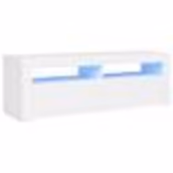 vidaXL Meuble TV avec lumières LED blanc 120x35x40 cm - TU