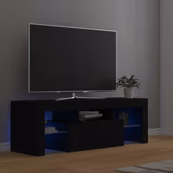 Description générale Avec un design à la fois tendance et pratique, ce meuble TV avec éclairage LED deviendra un point centra ...