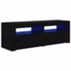 vidaXL Meuble TV avec lumières LED noir 120x35x40 cm - TU
