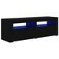 vidaXL Meuble TV avec lumières LED noir 120x35x40 cm - TU