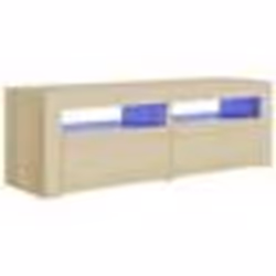 vidaXL Meuble TV avec lumières LED chêne sonoma 120x35x40 cm - TU
