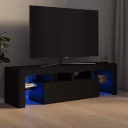 Description générale Avec un design à la fois tendance et pratique, ce meuble TV avec éclairage LED deviendra certainement un ...
