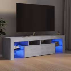 Description générale Avec un design à la fois tendance et pratique, ce meuble TV avec éclairage LED deviendra certainement un ...