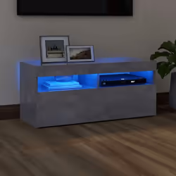 Avec un design à la fois tendance et pratique, ce meuble TV avec éclairage LED deviendra certainement un point central de vot ...