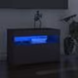 vidaXL Meubles TV avec lumières LED 2 pcs gris 60x35x40 cm - TU