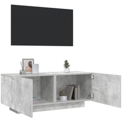 Vidaxl - Meuble tv Gris béton 100x35x40 cm Bois d'ingénierie