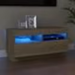 vidaXL Meuble TV avec lumières LED chêne sonoma 80x35x40 cm - TU