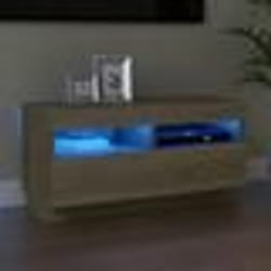 vidaXL Meuble TV avec lumières LED chêne sonoma 80x35x40 cm - TU