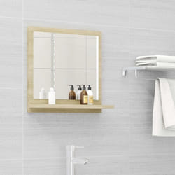Vidaxl - Miroir salle de bain chêne sonoma 40x10,5x37cm Bois ingénierie