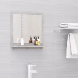 Ajoutez une touche d’aspect esthétiquement agréable dans votre salle de bain avec ce miroir, qui ajoute un style contemporain ...