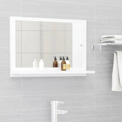 Vidaxl - Miroir de salle de bain Blanc 60x10,5x37 cm Bois d'ingénierie