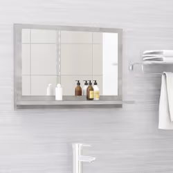 Ajoutez une touche d’aspect esthétiquement agréable dans votre salle de bain avec ce miroir, qui ajoute un style contemporain ...