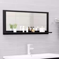Ajoutez une touche d’aspect esthétiquement agréable dans votre salle de bain avec ce miroir, qui ajoute un style contemporain ...