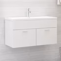 Avec cette armoire d'évier, vous pouvez créer un espace supplémentaire pour votre salle de bain avec un aspect remarquable et ...