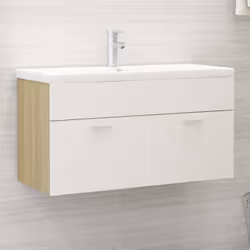 Avec cette armoire d'évier, vous pouvez créer un espace supplémentaire pour votre salle de bain avec un aspect remarquable et ...