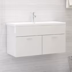 Avec cette armoire d'évier, vous pouvez créer un espace supplémentaire pour votre salle de bain avec un aspect remarquable et ...