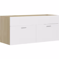 Avec cette armoire d'évier, vous pouvez créer un espace supplémentaire pour votre salle de bain avec un aspect remarquable et ...