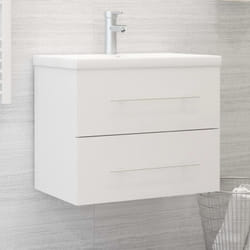Vidaxl - Armoire d'évier Blanc 60x38,5x48 cm Bois d'ingénierie