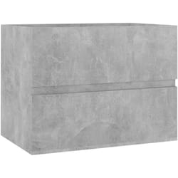 Armoire d'évier Gris béton 60x38,5x45 cm Bois d'ingénierie vidaXL