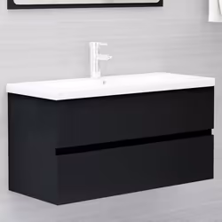 VidaXL 804756, Noir, Bois, 60 kg, 900 mm, 385 mm, 450 mm