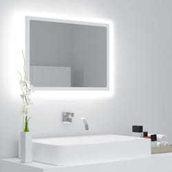 Vidaxl - Miroir à led de salle de bain Blanc 60x8,5x37 cm Acrylique