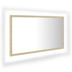 VidaXL 804927 miroir de salle de bain et armoire de rangement pour évier