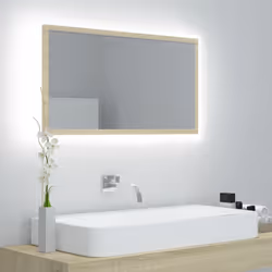 VidaXL 804927 miroir de salle de bain et armoire de rangement pour évier