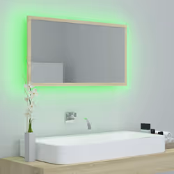 VidaXL 804927 miroir de salle de bain et armoire de rangement pour évier - Vue supplémentaire 4