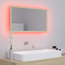 VidaXL 804927 miroir de salle de bain et armoire de rangement pour évier - Vue supplémentaire 5