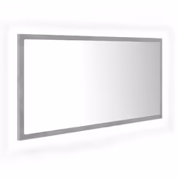 Ajoutez une touche d’aspect esthétiquement agréable dans votre salle de bain avec ce miroir à LED, qui ajoute un style contem ...