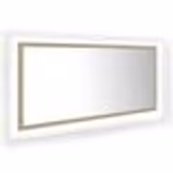 vidaXL Miroir LED de salle de bain Chêne sonoma 100x8,5x37cm Acrylique - TU