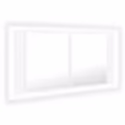 vidaXL Armoire salle de bain à miroir LED Blanc 90x12x45 cm Acrylique - TU