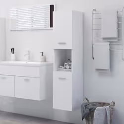 Avec cette armoire de salle de bain, vous pouvez créer un espace de rangement supplémentaire pour votre salle de bain avec un ...