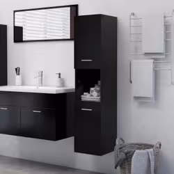Avec cette armoire de salle de bain, vous pouvez créer un espace de rangement supplémentaire pour votre salle de bain avec un ...