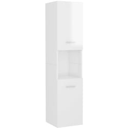 Vidaxl - Armoire de salle de bain Blanc brillant Bois d'ingénierie