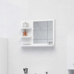Vidaxl - Miroir de salle de bain blanc 60x10,5x45 cm bois d'ingénierie