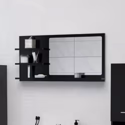 Ajoutez une touche d’aspect esthétiquement agréable dans votre salle de bain avec ce miroir, qui ajoute un style contemporain ...