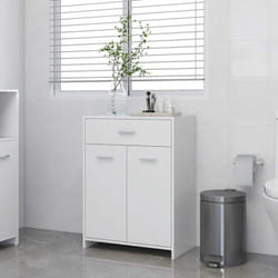 Vidaxl - Armoire de salle de bain Blanc 60x33x80 cm Aggloméré