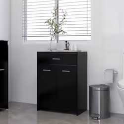 Avec cette armoire de salle de bain, vous pouvez créer un espace supplémentaire pour votre salle de bain avec un aspect remar ...