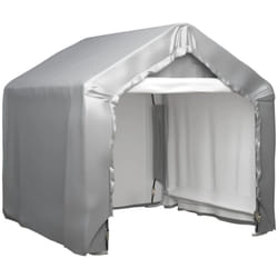Vidaxl - Tente de rangement Gris 180x180 cm Acier galvanisé
