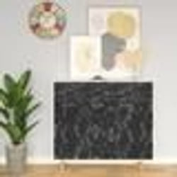 vidaXL Film autoadhésif pour meubles Pierre noire 500x90 cm PVC