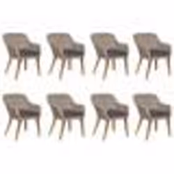 vidaXL Ensemble à manger de jardin 9 pcs Résine tressée Marron - TU