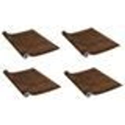 vidaXL Films autoadhésifs pour portes 4 pcs Chêne foncé 210x90 cm PVC
